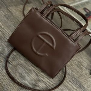 Telfar Small Chocolate Shopping Bag